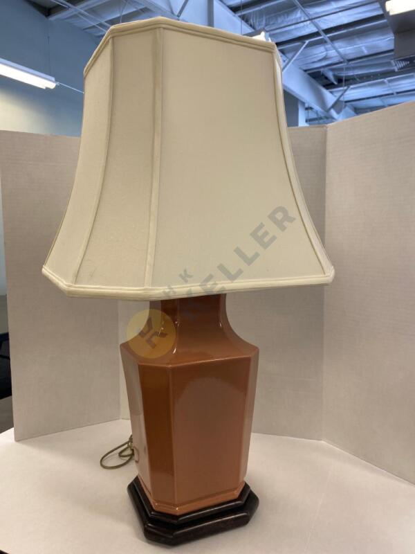 Paul Hanson Vintage Table Lamp with Original Shade