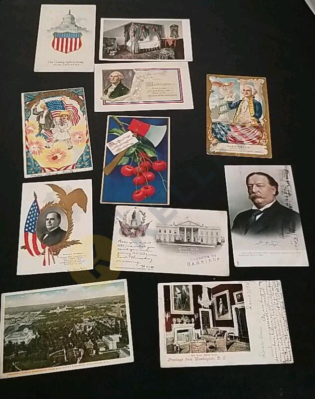 Antique Presidential and Washington D.C. Postcards