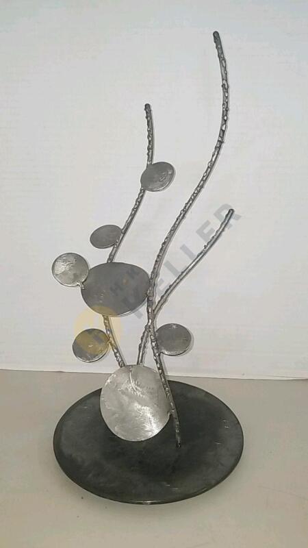 21 Century Ron Stinson Handmade Free-Standing Stainless Steel Metal Sculpture Signed