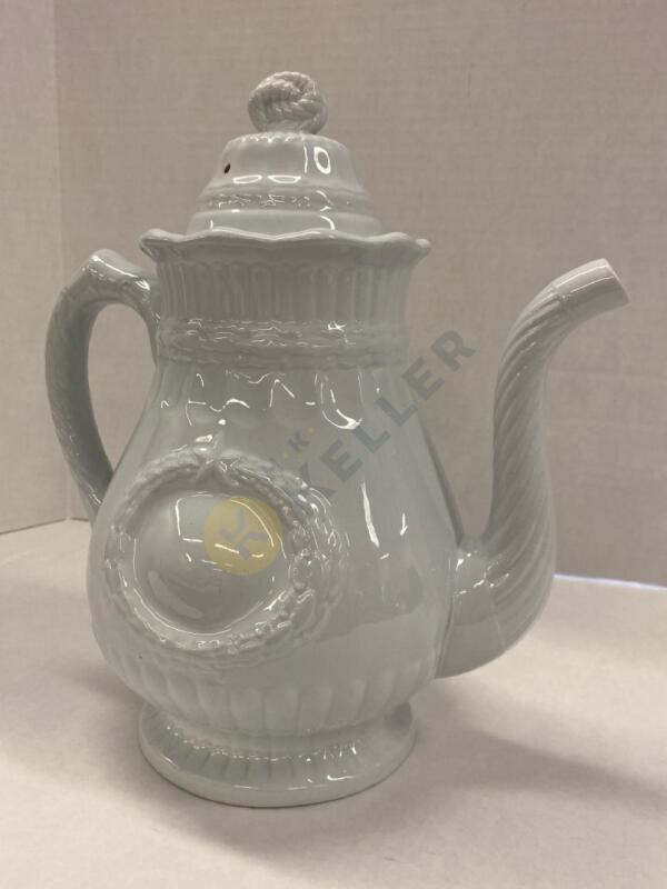 Mid-1800s “Laurel Wreath” Elamite Forster Ironstone Coffee Pitcher