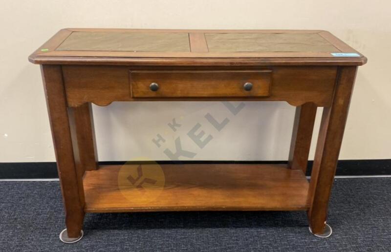 Slate Top Console Table