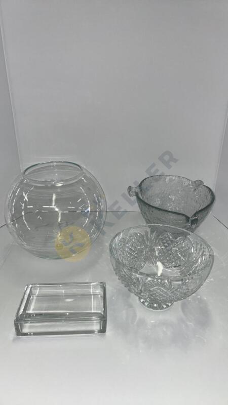 Princess House Fish Bowl, Crystal Box, and More