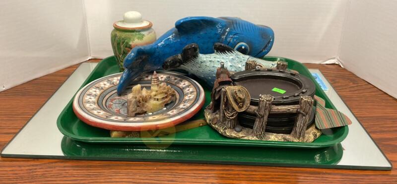 Decorative Fish Figurines, Horse Shoe Cup Holders, and More