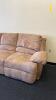 Microfiber Double Reclining Sofa - 2