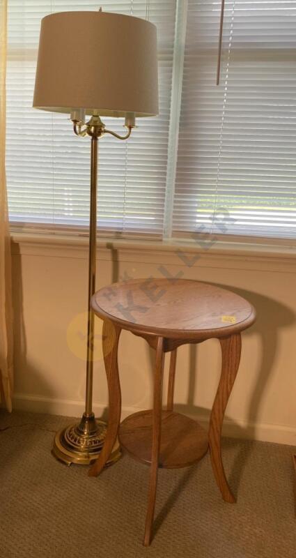 Accent Table and Floor Lamp