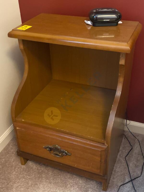 Wooden Chest of Drawers and Nightstand