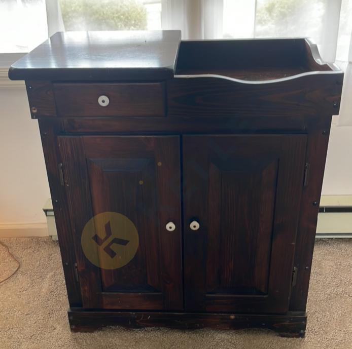 Wooden Dry Sink Cabinet