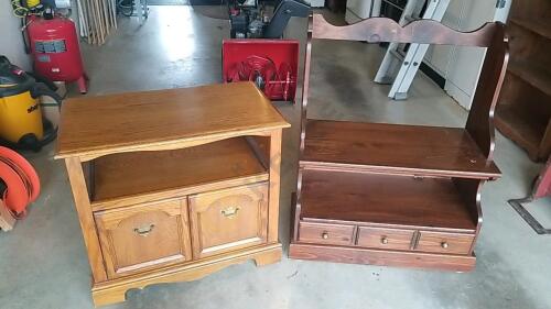 2 Wooden Shelf/Storage Units