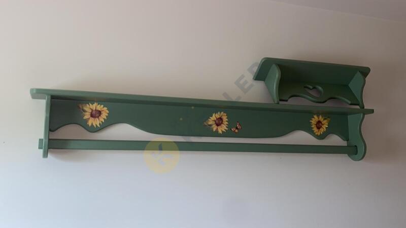 Wooden Painted Wall Shelves