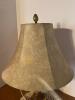 Marble/Alabaster Table Lamp and Doily - 2