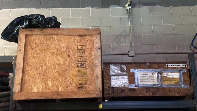 Wooden Shipping Crates and Heavy Duty Plastic Sheeting