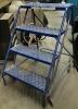 38"h Louisville Steel Rolling Ladder - 5