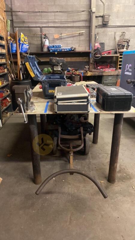 Work Table and Bench Vise
