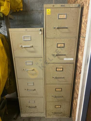 Two Metal File Cabinets