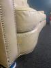 Genuine Leather Sofa with Nailhead Trim Detail - 9