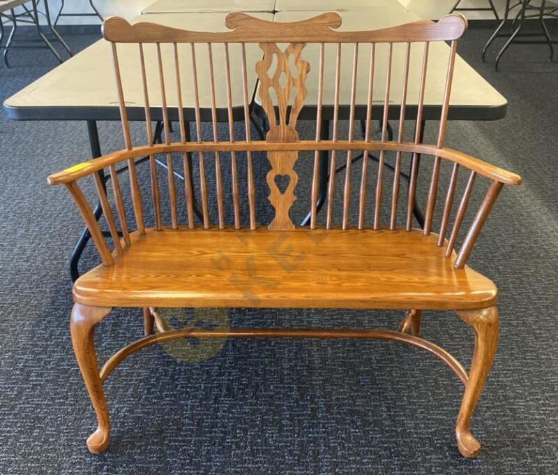 Pennsylvania House Solid Oak Windsor Bench