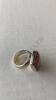 Vintage Charles Albert Fine Sterling Silver with Faux Gemstone Ring - 3