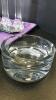 Pair of Ribbed Crystal Candle Holders, Crystal Lighter, Crystal Ashtrays, And More - 3