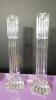 Pair of Ribbed Crystal Candle Holders, Crystal Lighter, Crystal Ashtrays, And More - 9