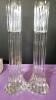 Pair of Ribbed Crystal Candle Holders, Crystal Lighter, Crystal Ashtrays, And More - 11