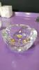 Pair of Ribbed Crystal Candle Holders, Crystal Lighter, Crystal Ashtrays, And More - 14