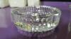 Pair of Ribbed Crystal Candle Holders, Crystal Lighter, Crystal Ashtrays, And More - 18