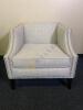 Sam Moore Fabric Accent Chair With Nailhead Detail - 2