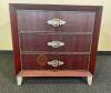 Hooker Wooden Chest of Drawers With Belt Buckle Handles And Nailhead Accents