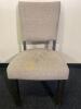 Fabric Dining Chair with Nailhead Accents On Back of Chair - 2