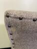 Fabric Dining Chair with Nailhead Accents On Back of Chair - 10