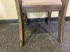 Fabric Dining Chair with Nailhead Accents On Back of Chair - 11