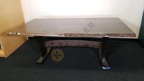 Faux Raw Edge Dining Table