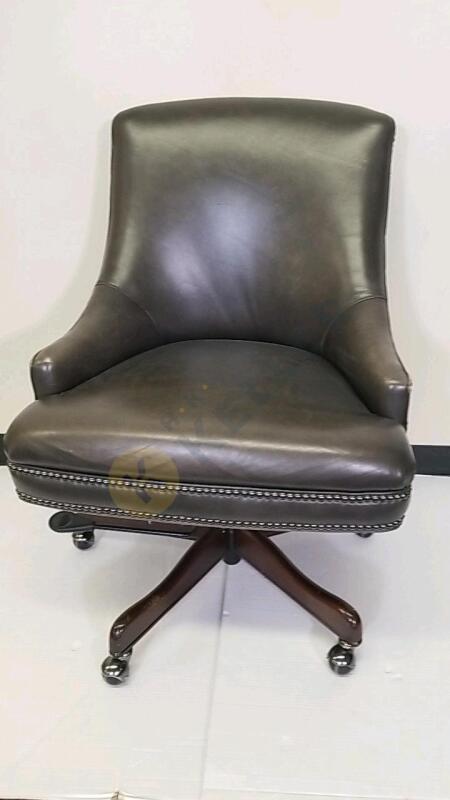 Hooker Furniture Leather Executive Chair with Nailhead Detail