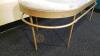 MCM Brass and Upholstery Bench by Safavieh - 2