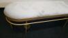 MCM Brass and Upholstery Bench by Safavieh - 13