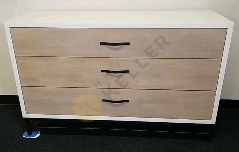 Two Tone Dresser With Mirror