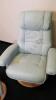 Stressless Recliner and Ottoman by Benchmaster - 7