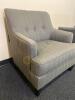 Grey Herringbone Arm Chairs by Ashley - 9