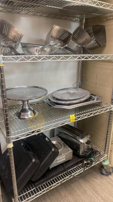 Cast Iron Grill Pan, Toaster, Serving Dishes, and More