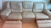 Leather Beige Recliner Sofa - 10