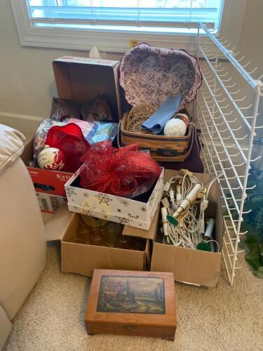 Baskets, Blankets, Christmas Decor, and More