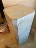 Marble Laminate Column Pedestal and Clay Urn - 8