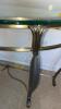 Glass Top Metal Console Table - 2