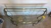 Glass Top Metal Console Table - 4