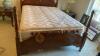 Queen Size Cherry Finish Bed - 6