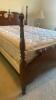 Queen Size Cherry Finish Bed - 8