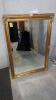 Gold Frame Mirror and Antique Picture with Wooden Frame - 6