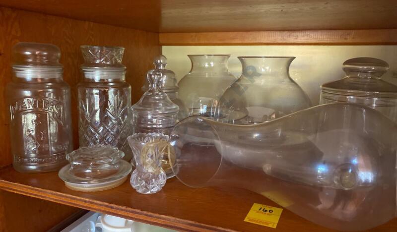 Glass Jars, Glass Dome Hurricane Candle Lamp, and More