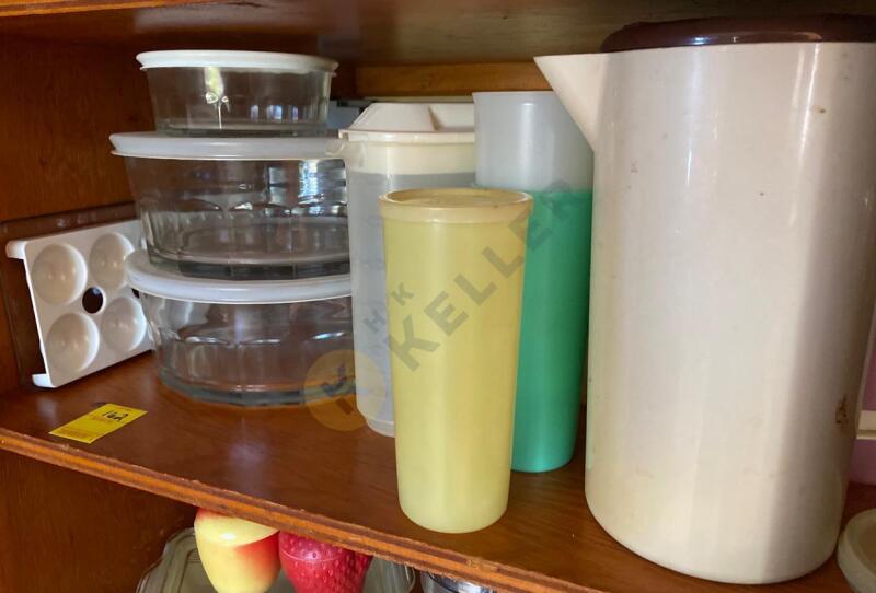 Vintage Tupperware, Glass Storage Containers, and More