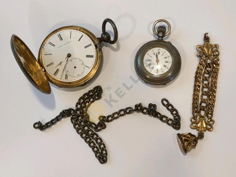 2 Pocket Watches and Chains